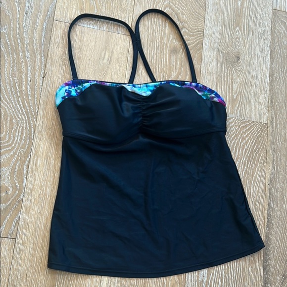 Athleta Floral Fade Bandeau Tankini - Picture 2 of 8